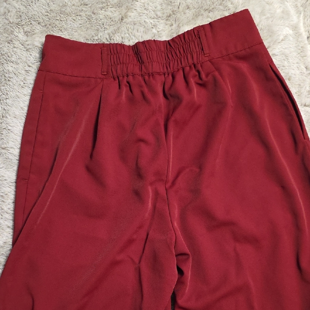 HALARA Burgundy Regular Fit Trousers - Picture 5 of 5